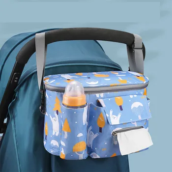 Подвесная сумка для детской коляски, многофункциональная сумка для хранения большой емкости, влагостойкая и износостойкая