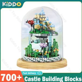 Замок Строительные блоки 700 + шт Кирпичи Плавающий остров Баланс Тенсегрити Архитектурный набор Строительная игрушка для детских подарков