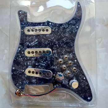 Заряженный набор накладок для гитары SSS Многофункциональный переключатель Burns London Mini Tri-Sonics Хромированные звукосниматели Alnico для гитары FD Stratocas
