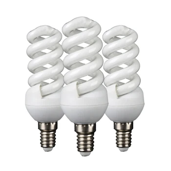 Трехцветные Энергосберегающие лампы E27 E14 5W 7W 9W 11W 13W 15W Со Спиральной трубкой Энергосберегающие Лампы Люминесцентные лампы
