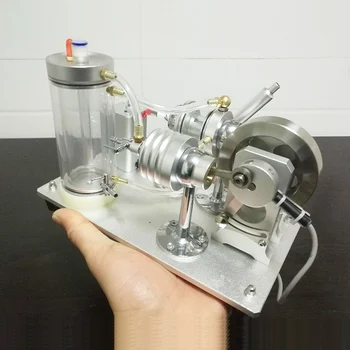 Модель двигателя с самоциркуляционным водяным охлаждением, мини-модель двигателя внутреннего сгорания, которую можно запустить, игрушки, модель двигателя 