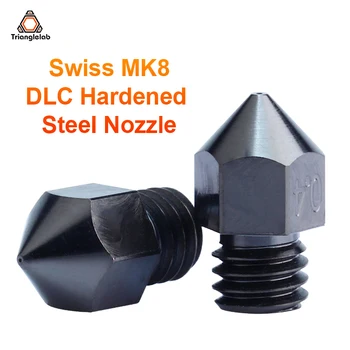 Trianglelab Swiss MK8 DLC Сопло из закаленной стали для 3D-принтеров hotend J-head cr10 термоблок ender3 резьба hotend m6