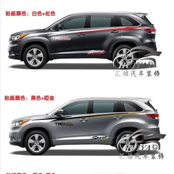 Автомобильные наклейки для Toyota Highlander 2015-2018, внешнее украшение, спортивная индивидуальность, модификация наклейки