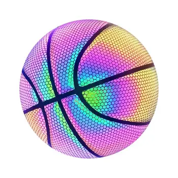 Баскетбольный светящийся Отражающий Яркий баскетбольный светильник, спортивные товары для съемки камеры, Прочный Баскетбол для взрослых на открытом воздухе или
