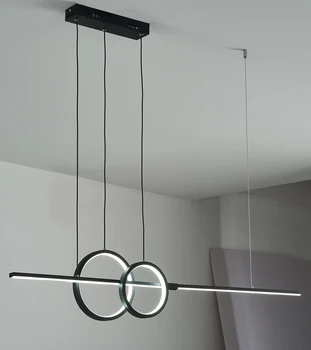 Простая люстра в скандинавском стиле NEO Gleam, светодиодная лампа для гостиной, кухни, столовой, подвесные светильники, украшение для внутреннего освещения
