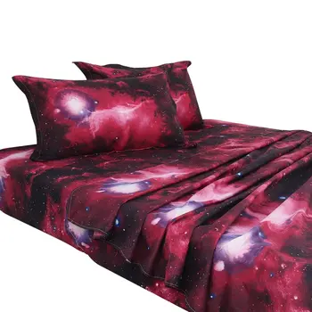 Постельное белье с принтом Галактики, Наволочки, Комплект постельного белья Red Queen