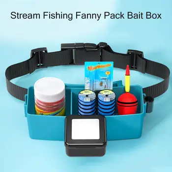 Поясная сумка, коробка, Удобная, Устойчивая К Давлению, ABS, Коробка для приманки для Дикой рыбалки, Рыболовные принадлежности